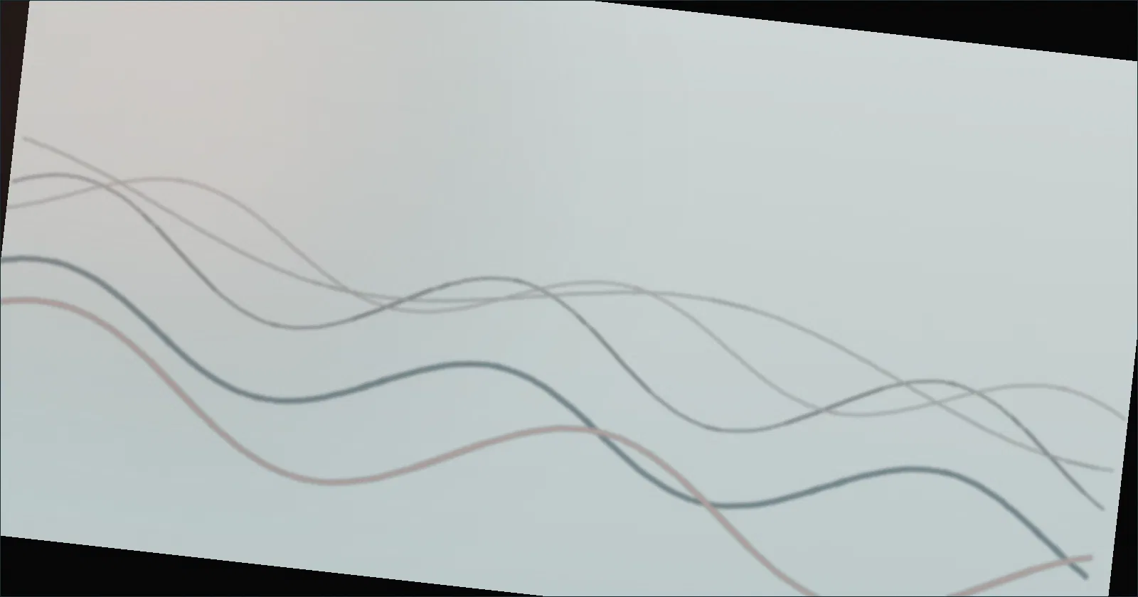 A tangled network cable diagram with one highlighted path staying connected